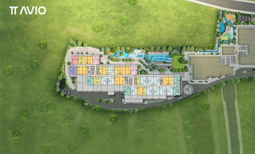 Mặt bằng tổng thể tháp Avis