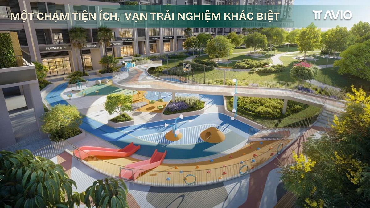 Công viên đa thế hệ cho không gian giải trí xanh mát tại tháp Orion