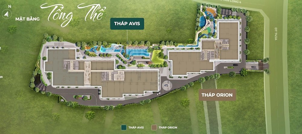 Mặt bằng thiết kế tòa tháp Orion