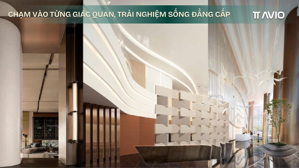 Sảnh chờ thiết kế sang trọng tại tháp ORION dự án TT AVIO