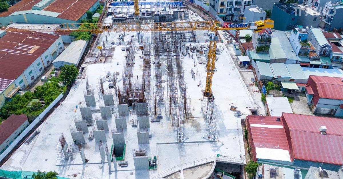 Hình ảnh thực tế tiến độ thi công dự án TT Avio Dĩ An