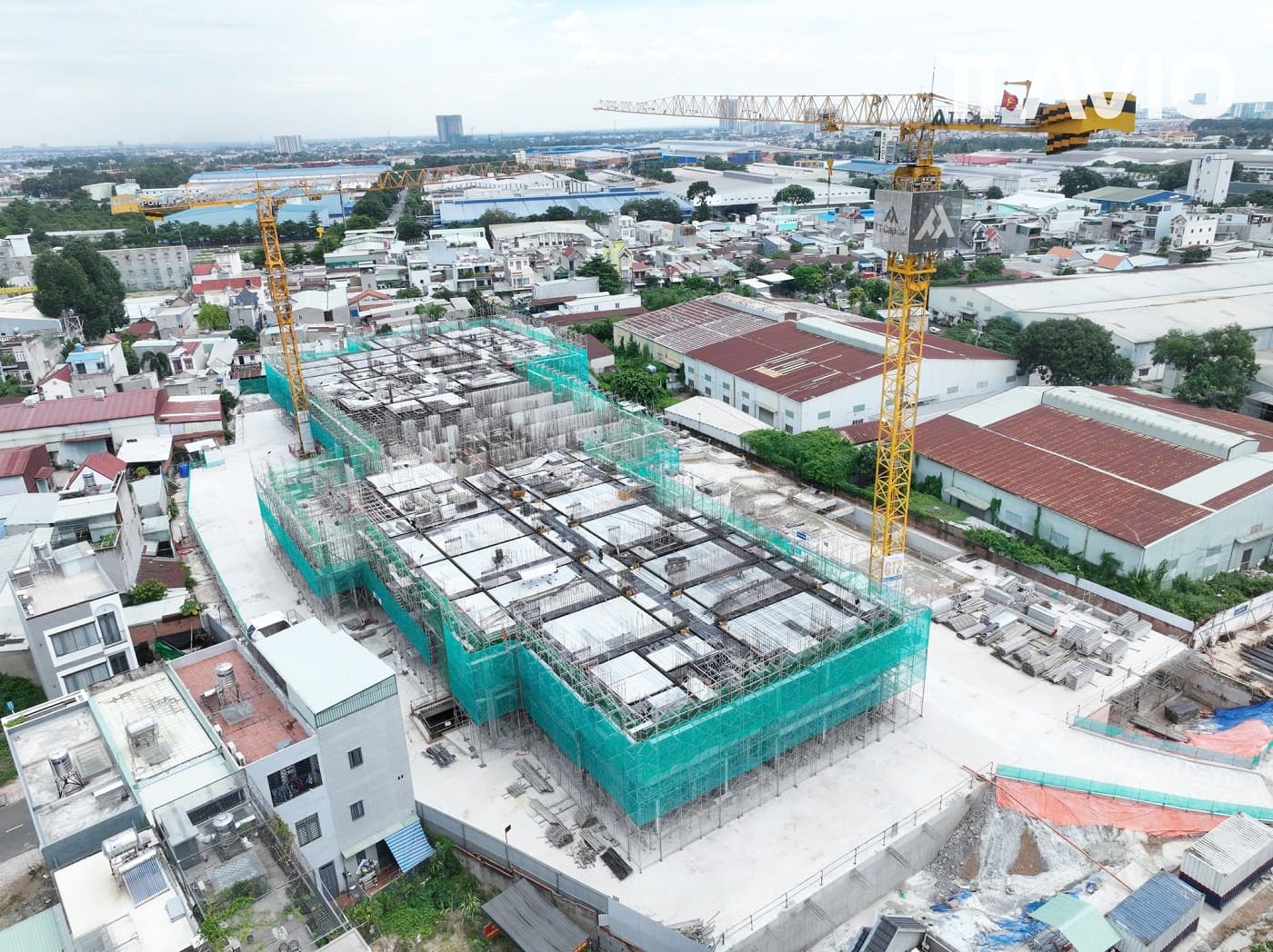 Hình ảnh thực tế tiến độ thi công dự án TT Avio Dĩ An tháng 8/2025