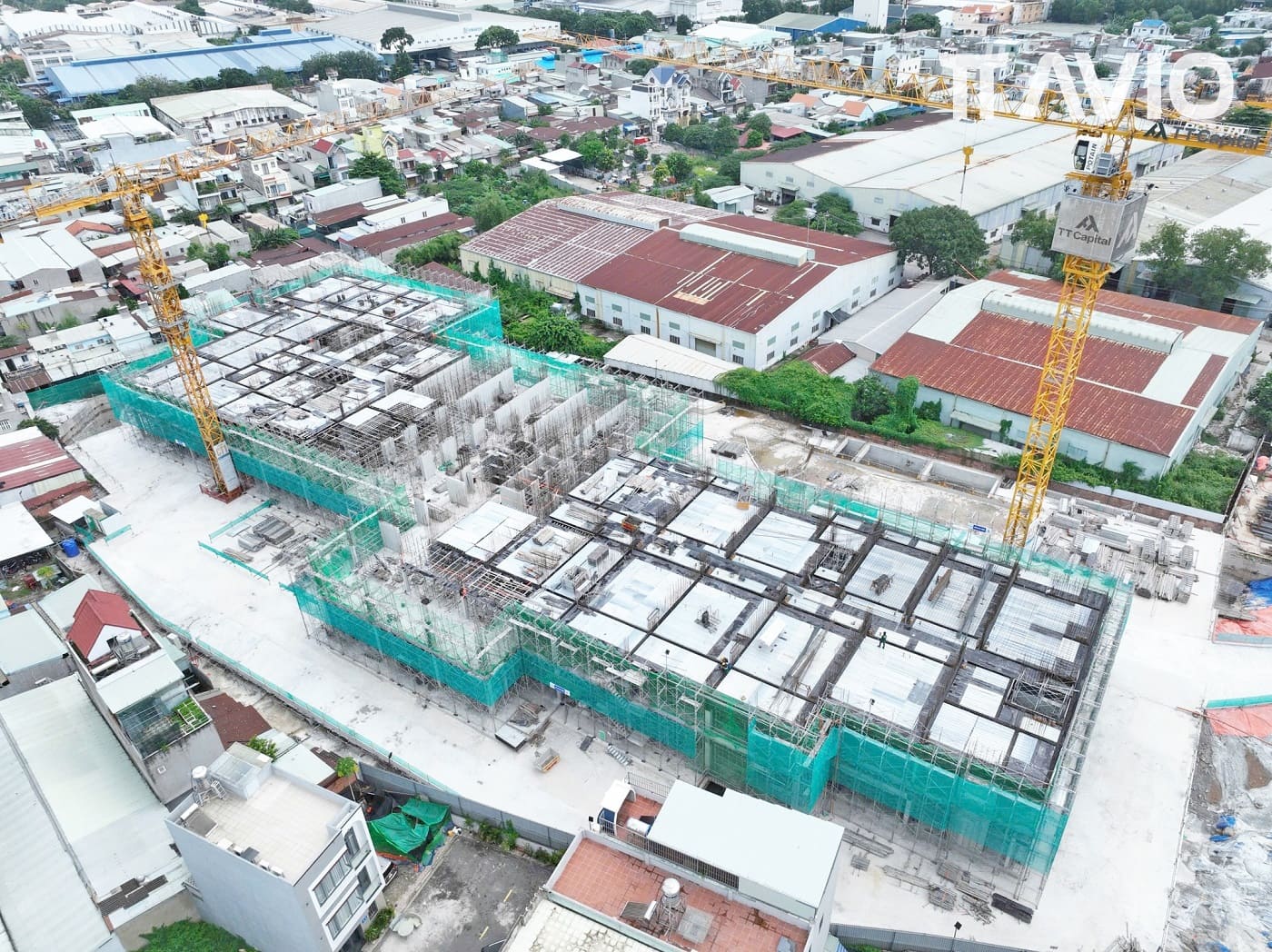 Hình ảnh thực tế tiến độ thi công dự án TT Avio Dĩ An