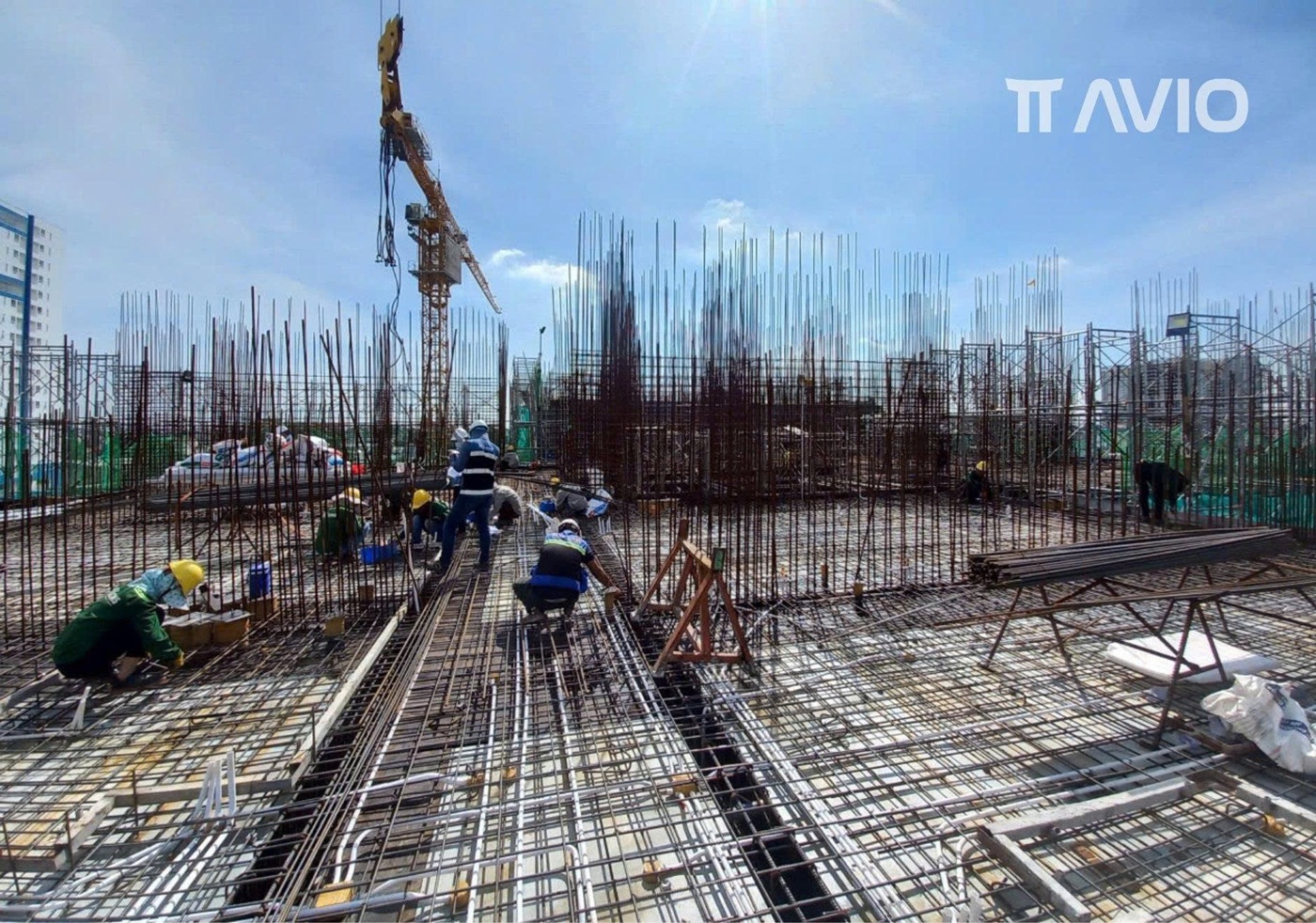 Hình ảnh thực tế tiến độ dự án TT Avio Dĩ An